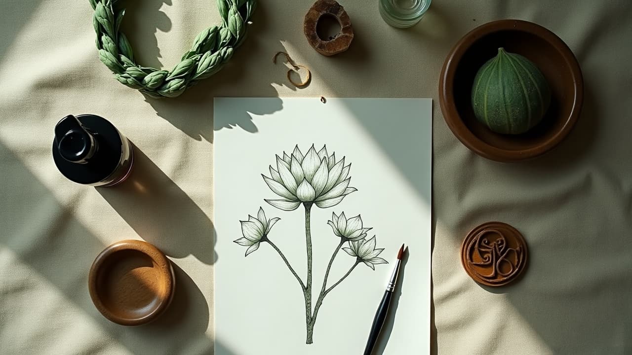 Mythical Plant Tattoos: Design Techniques and Symbolic Meanings