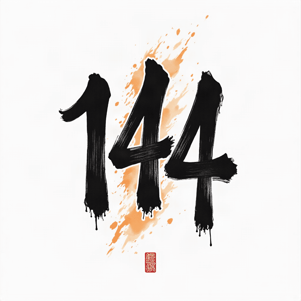 The number 144 in Japanese characters
