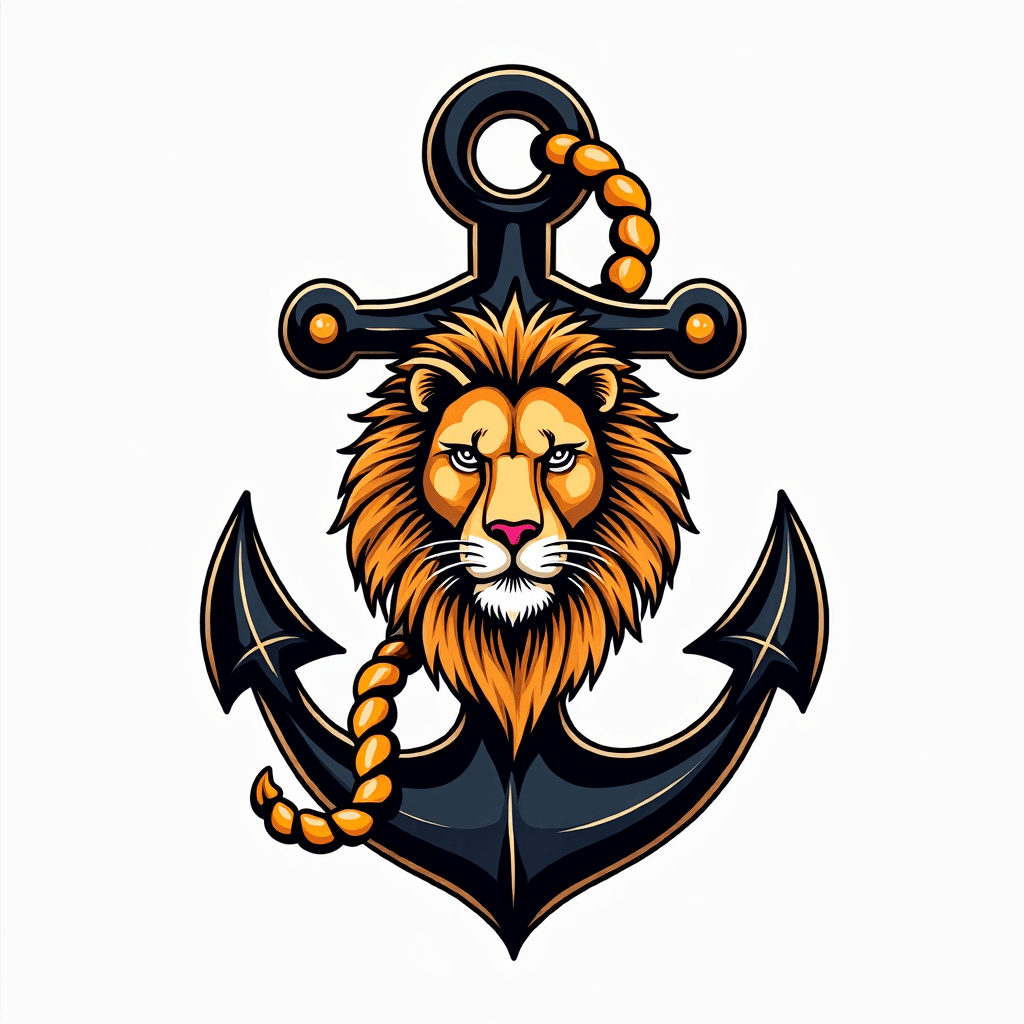Incorporate anchor with lion
