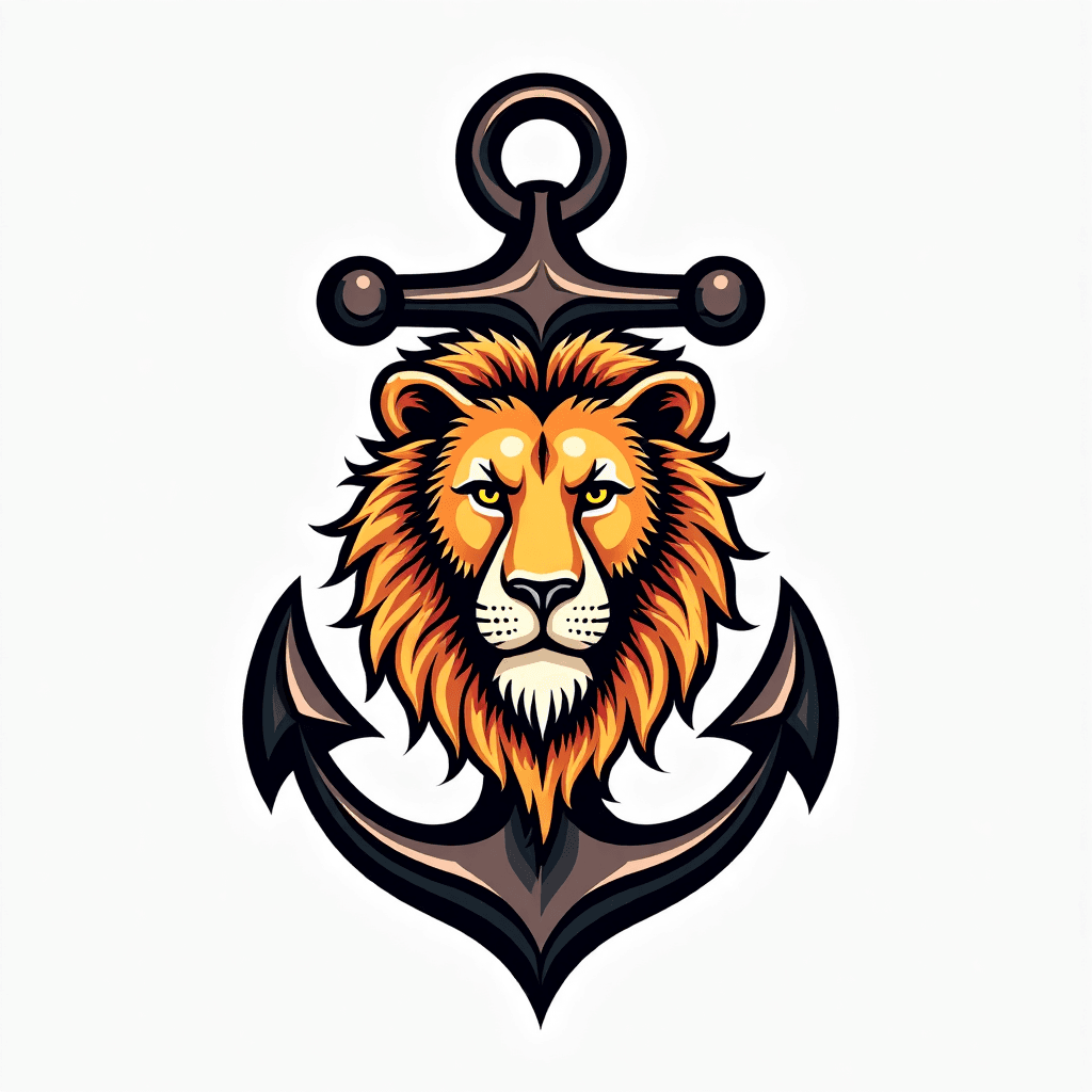 Incorporate anchor with lion