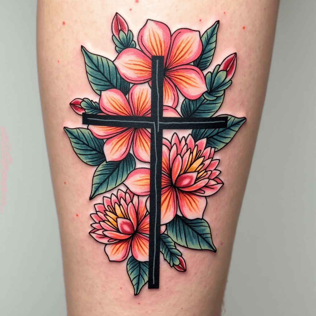 Plumeria Flowers and Lotus Flowers floating across…