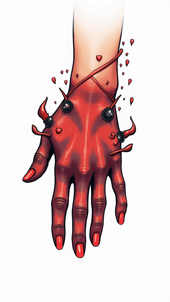 नेपच्यून का त्रिशूल tattoo design for मीन