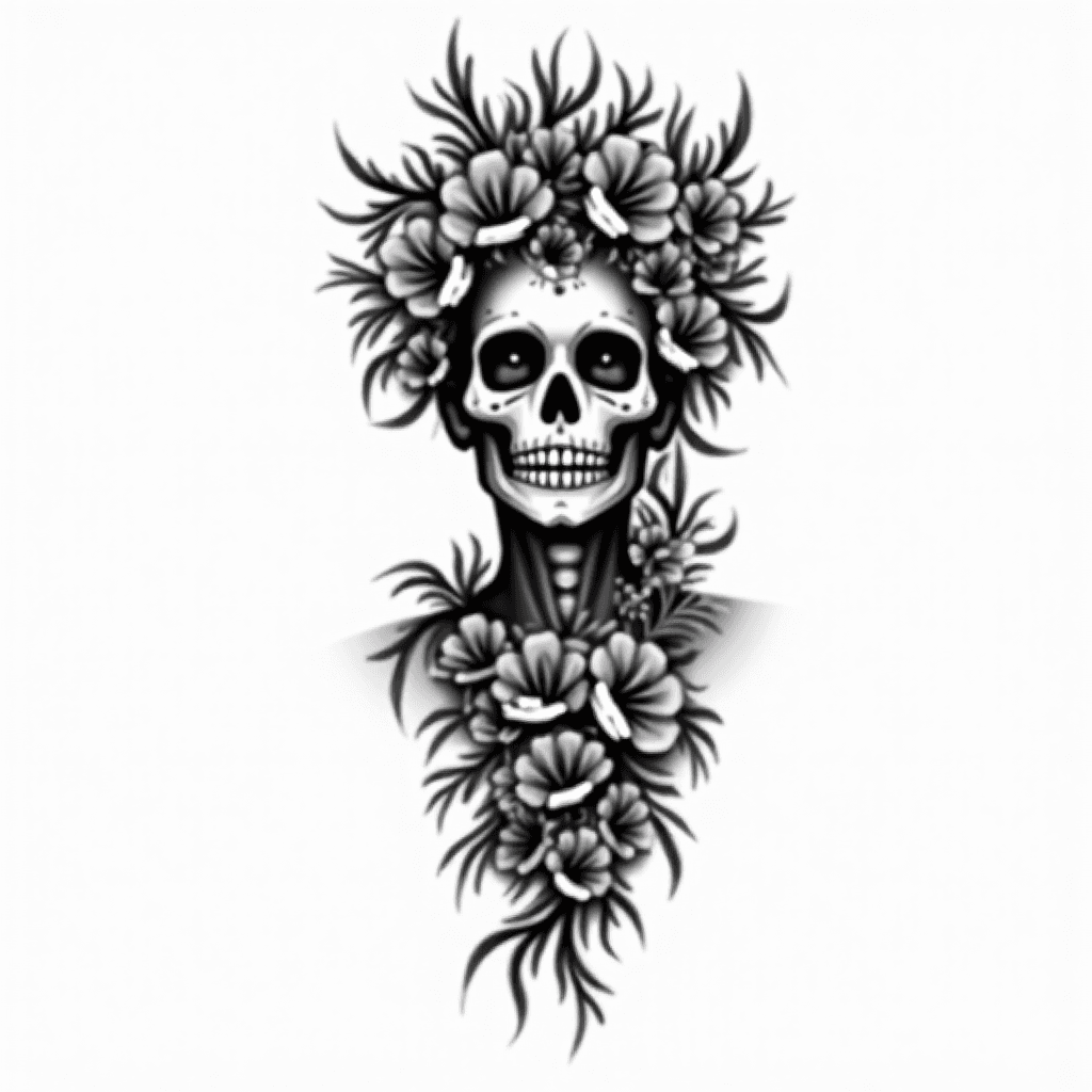 Day of the dead half sleeve