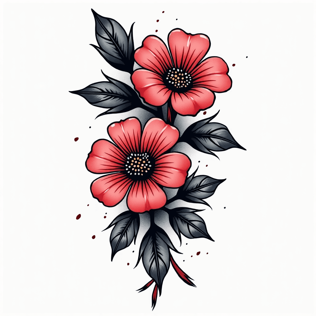 Music themed simple black ink
