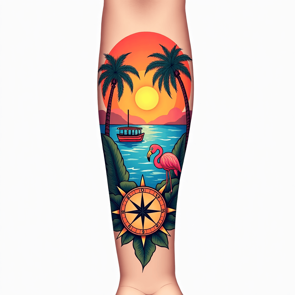 Create an arm sleeve tattoo for me that represents…