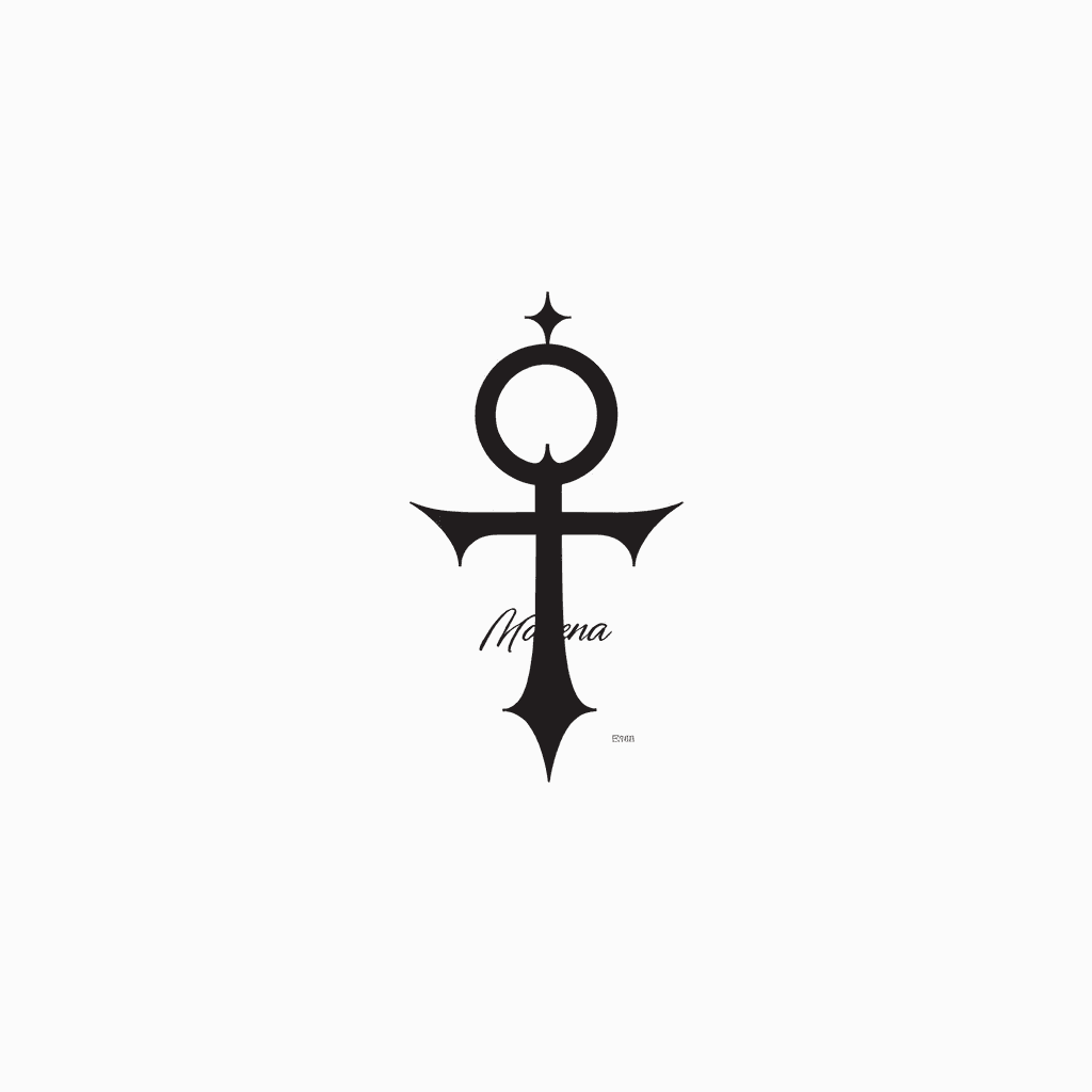 "Diseña un tatuaje minimalista con un ancla en el …