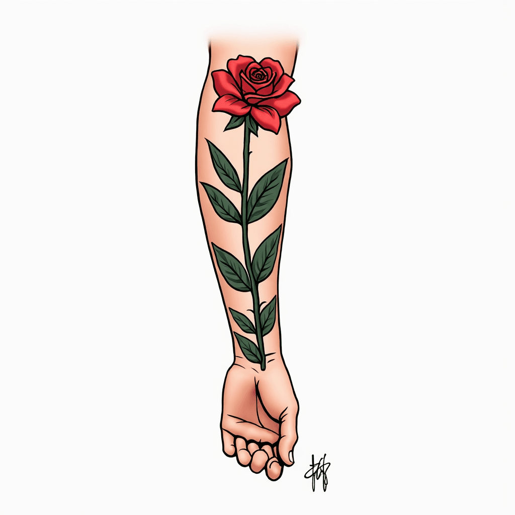 Haz una imagen de una plantilla para tatuaje que j…