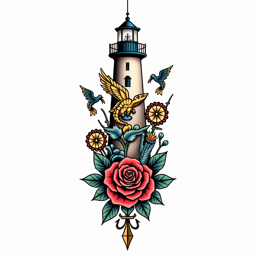 Lighthouse
Nautical Star (×2)
Golden Shellback Tu...