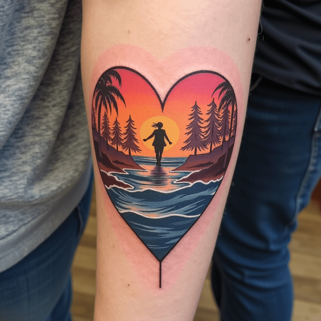 Find line tattoo, saying tranquillity