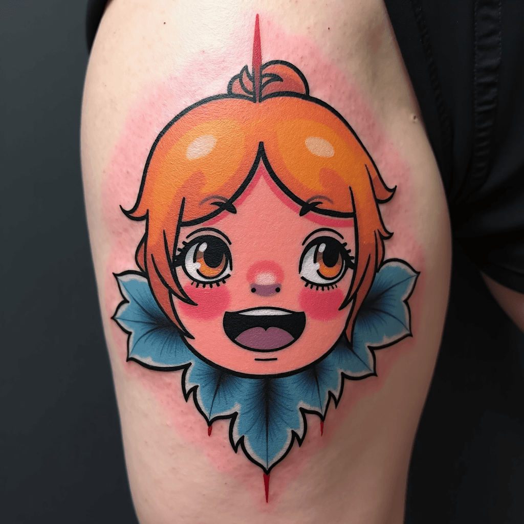 Find line tattoo, saying tranquillity