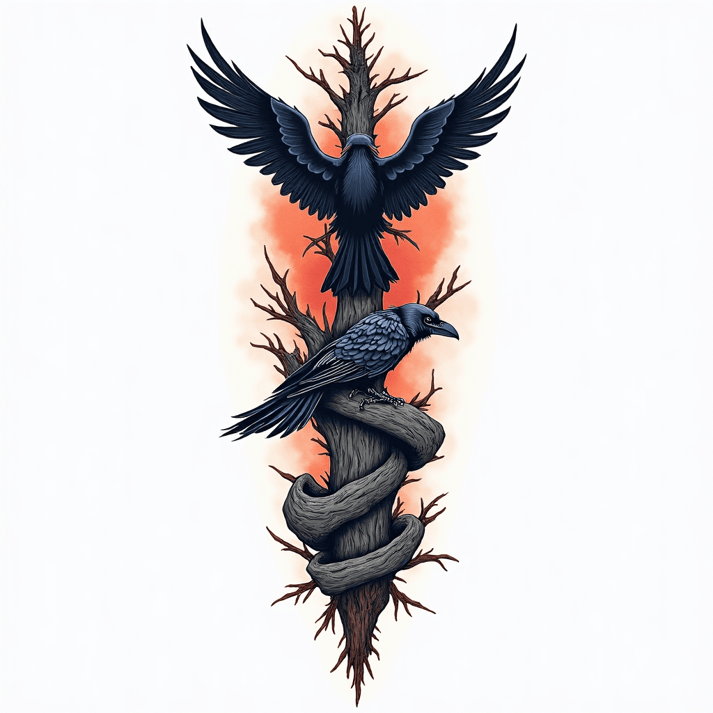 Create a full sleeve in a nordic theme. I want it …