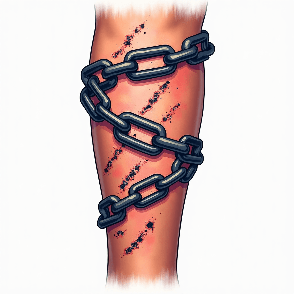 Recovering heroin addict , broken chains to go ove…