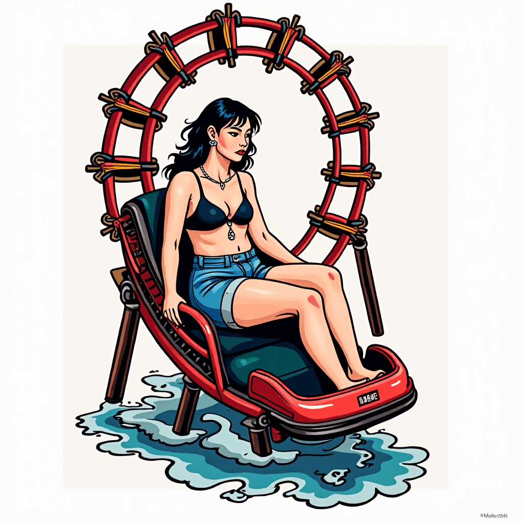 the worlds a roller coaster, and i am not strapped…