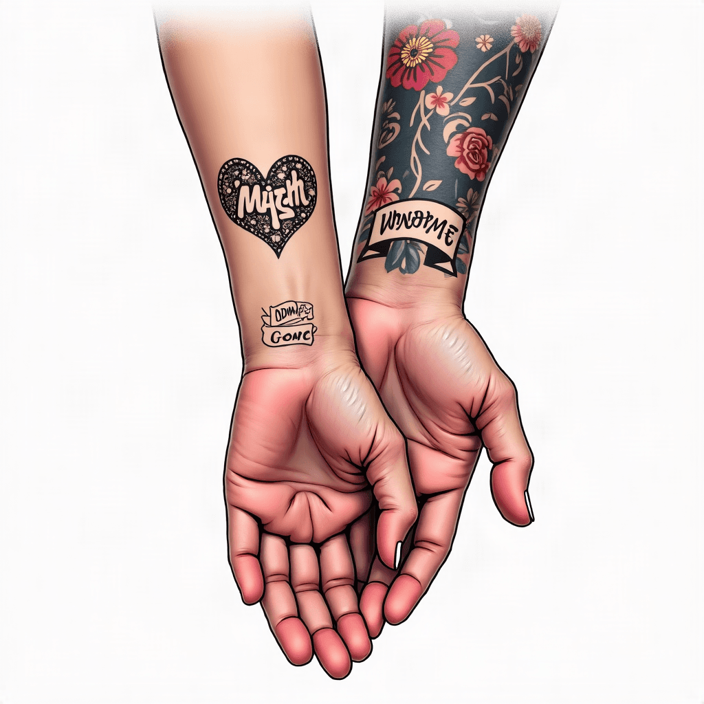 I want both my hands tattooed on my left hand. I w...