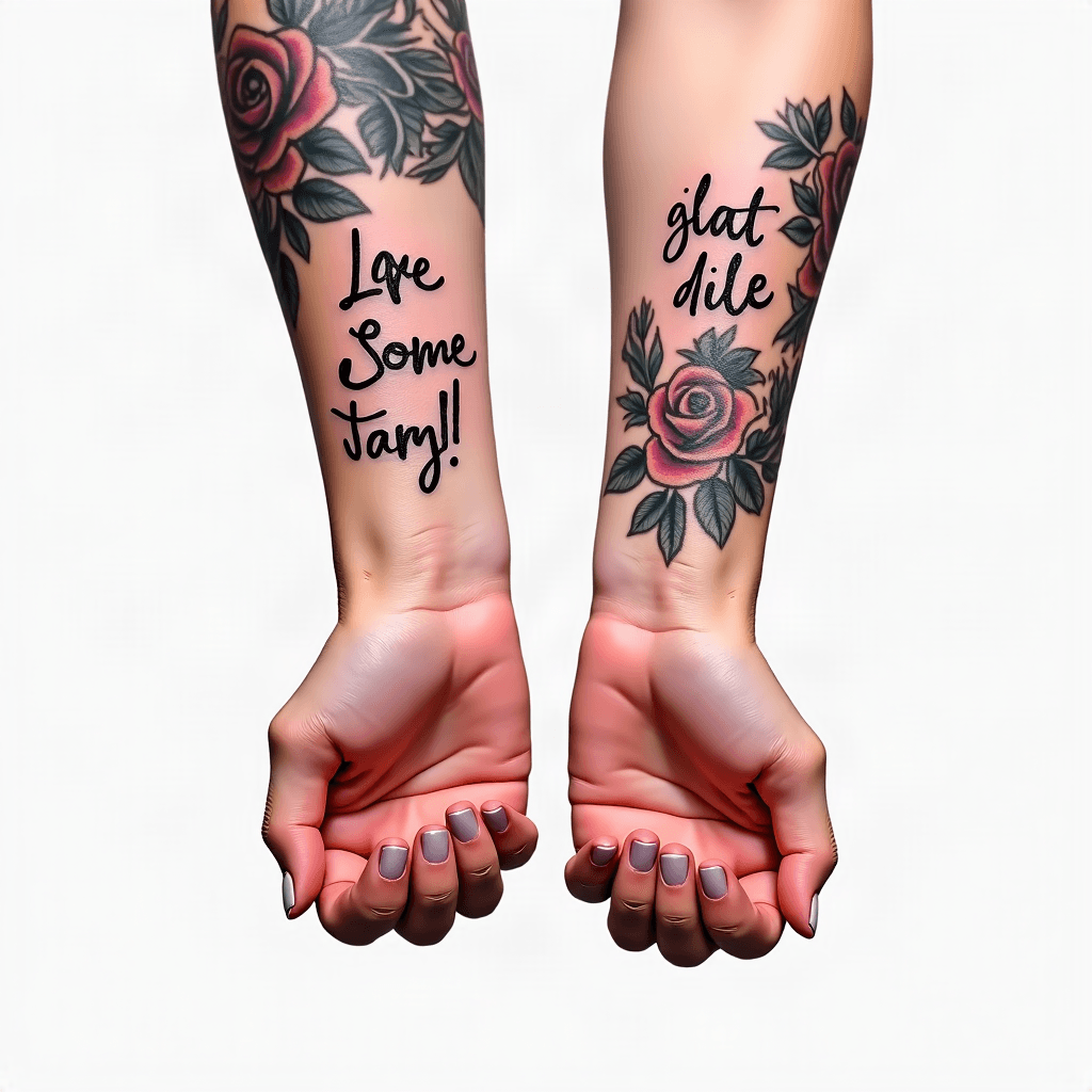 I want both my hands tattooed on my left hand. I w...