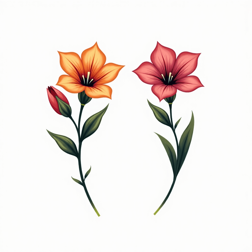Can you please create a tattoo with birth flower f...