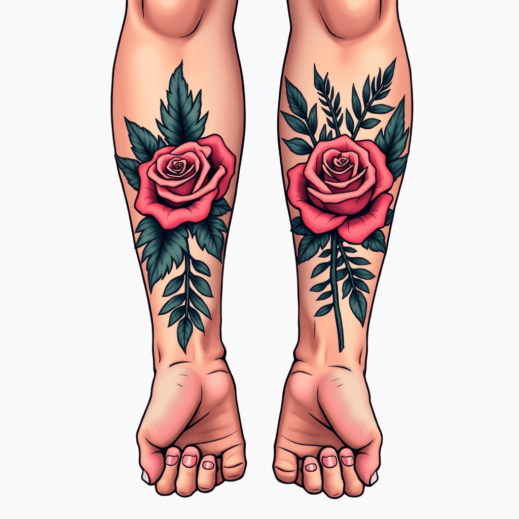 A tattoo using the names Evelyn and Korrina for a …