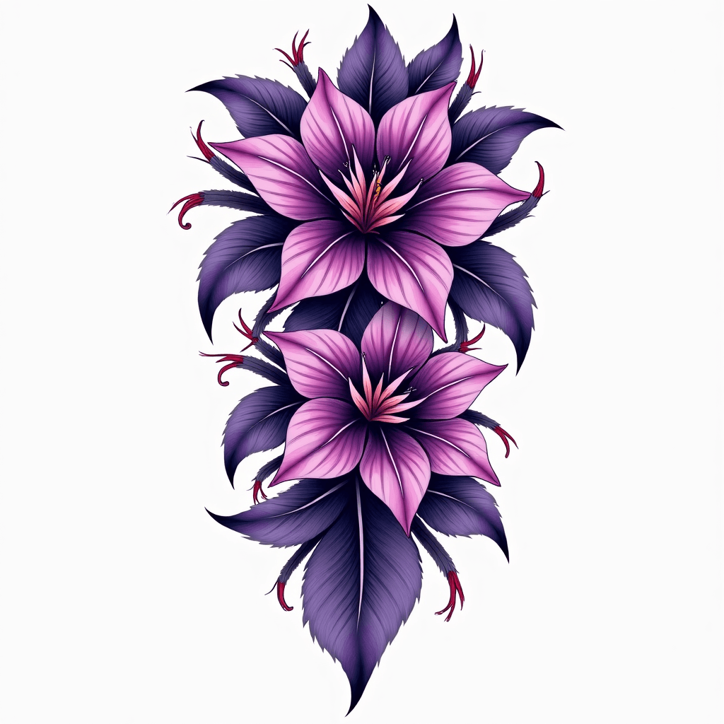 Purple Hawaiian Tribal
