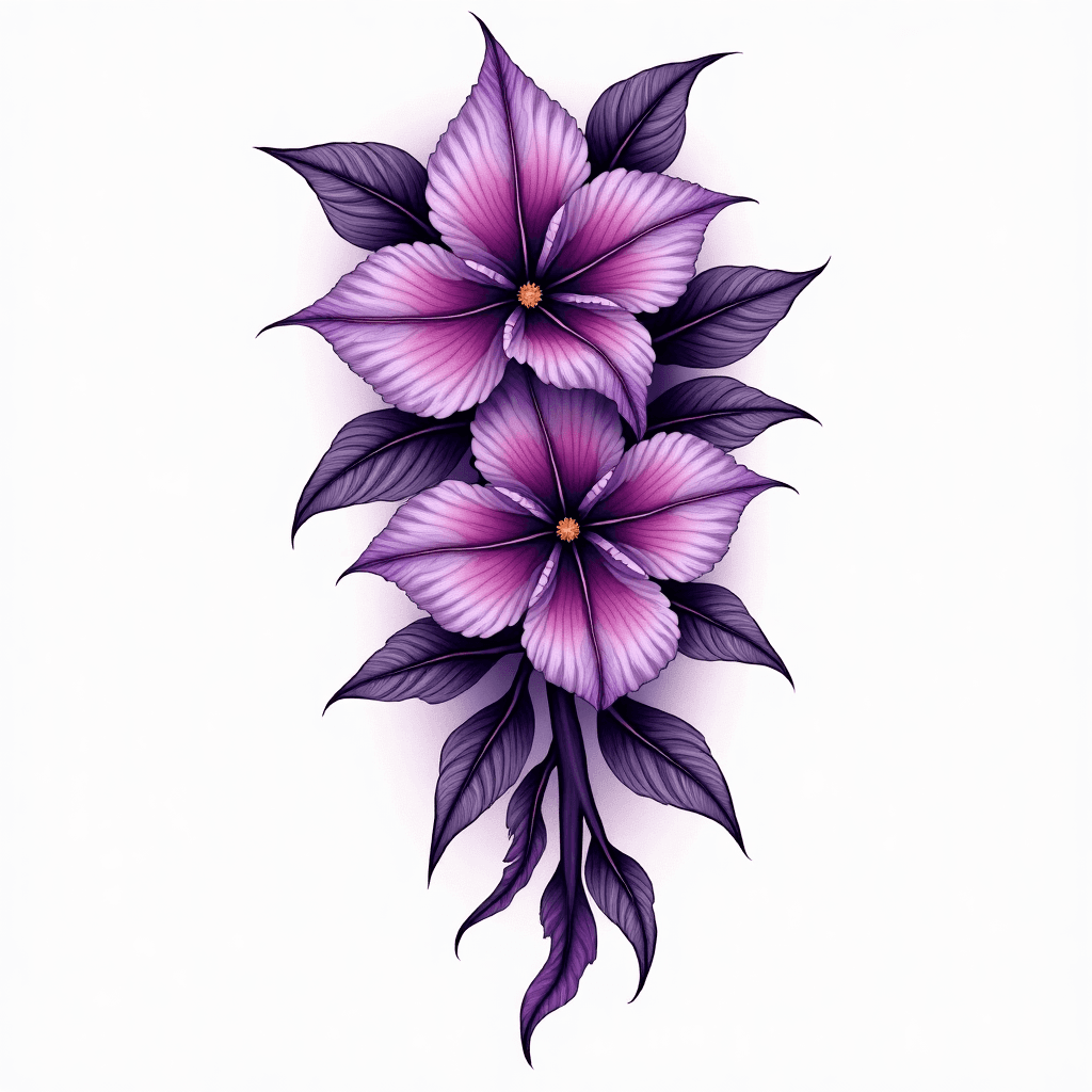 Purple Hawaiian Tribal