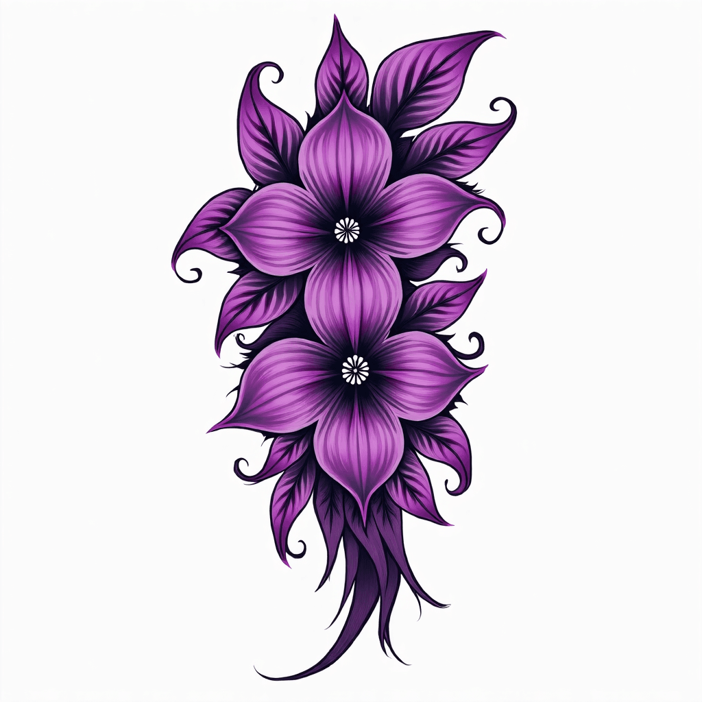 Purple Hawaiian Tribal
