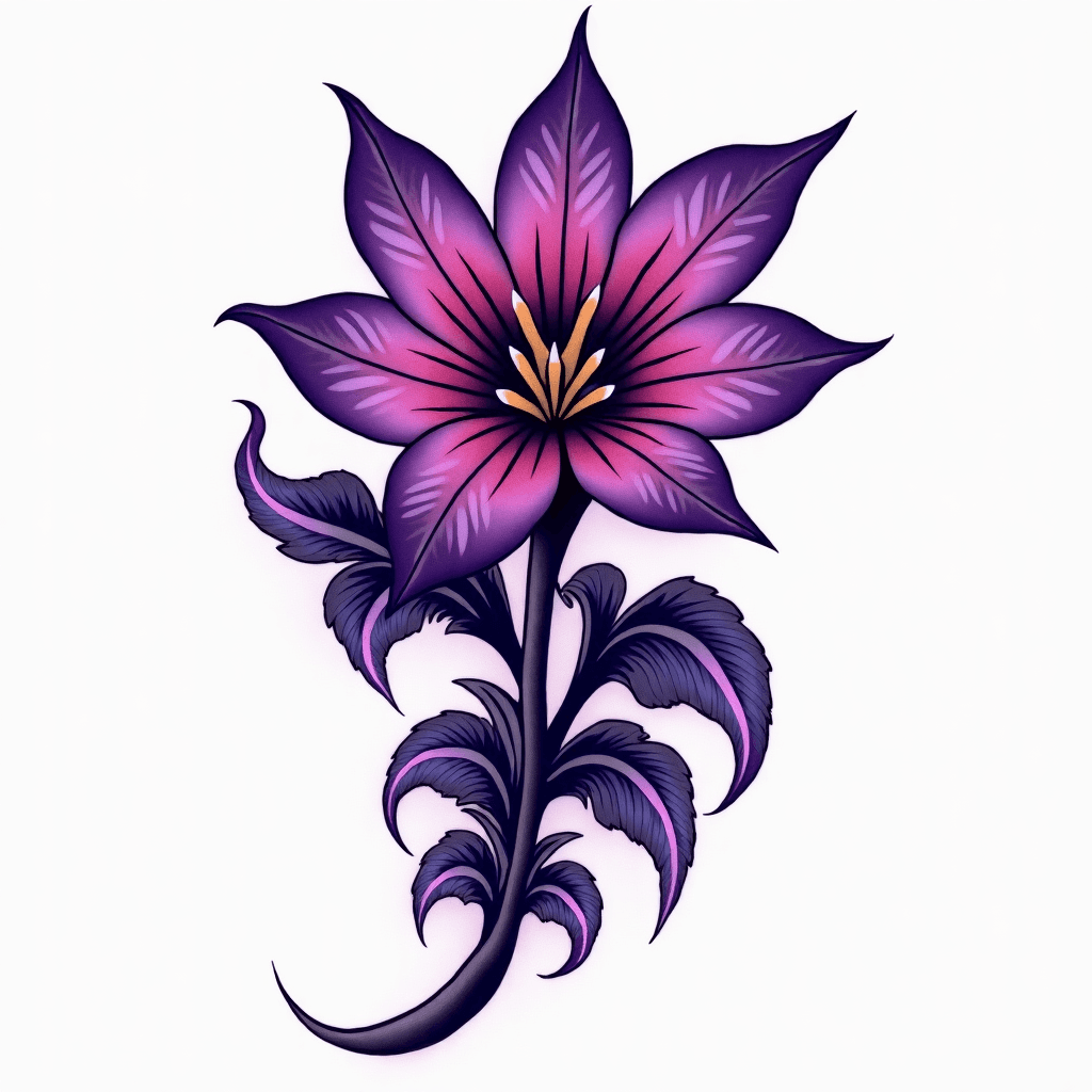 Purple Hawaiian Tribal
