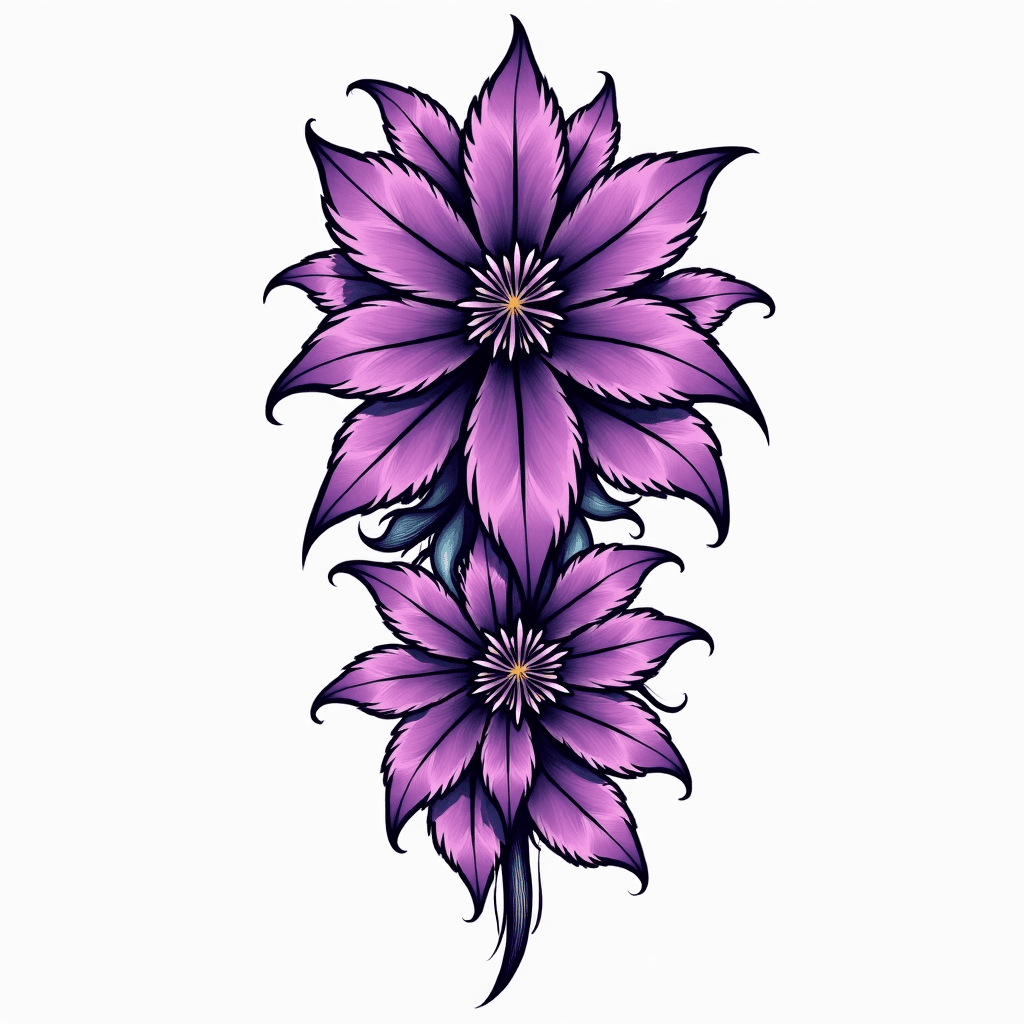Purple Hawaiian Tribal