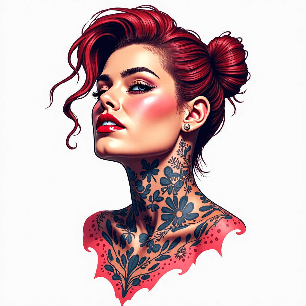 Izzy in Graffiti for neck tattoo not too big