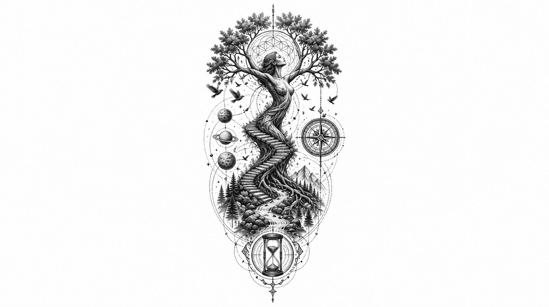 tree of life with shaped that stock is shaped like...