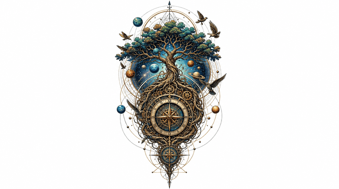 tree of life with stock looking like a mechanical ...