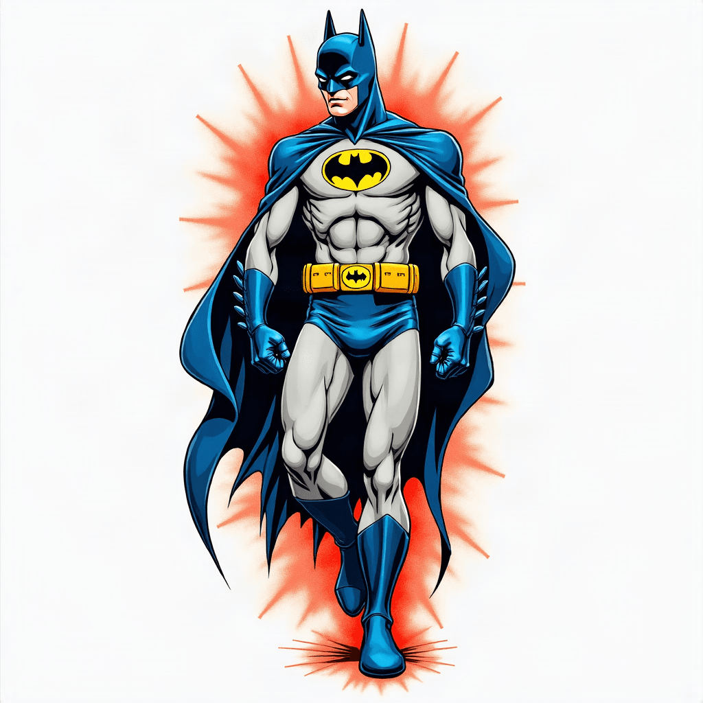 1965 Batman characters half sleeve