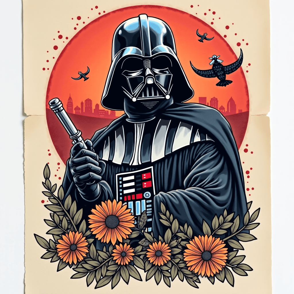 Star Wars flash sheet traditional style