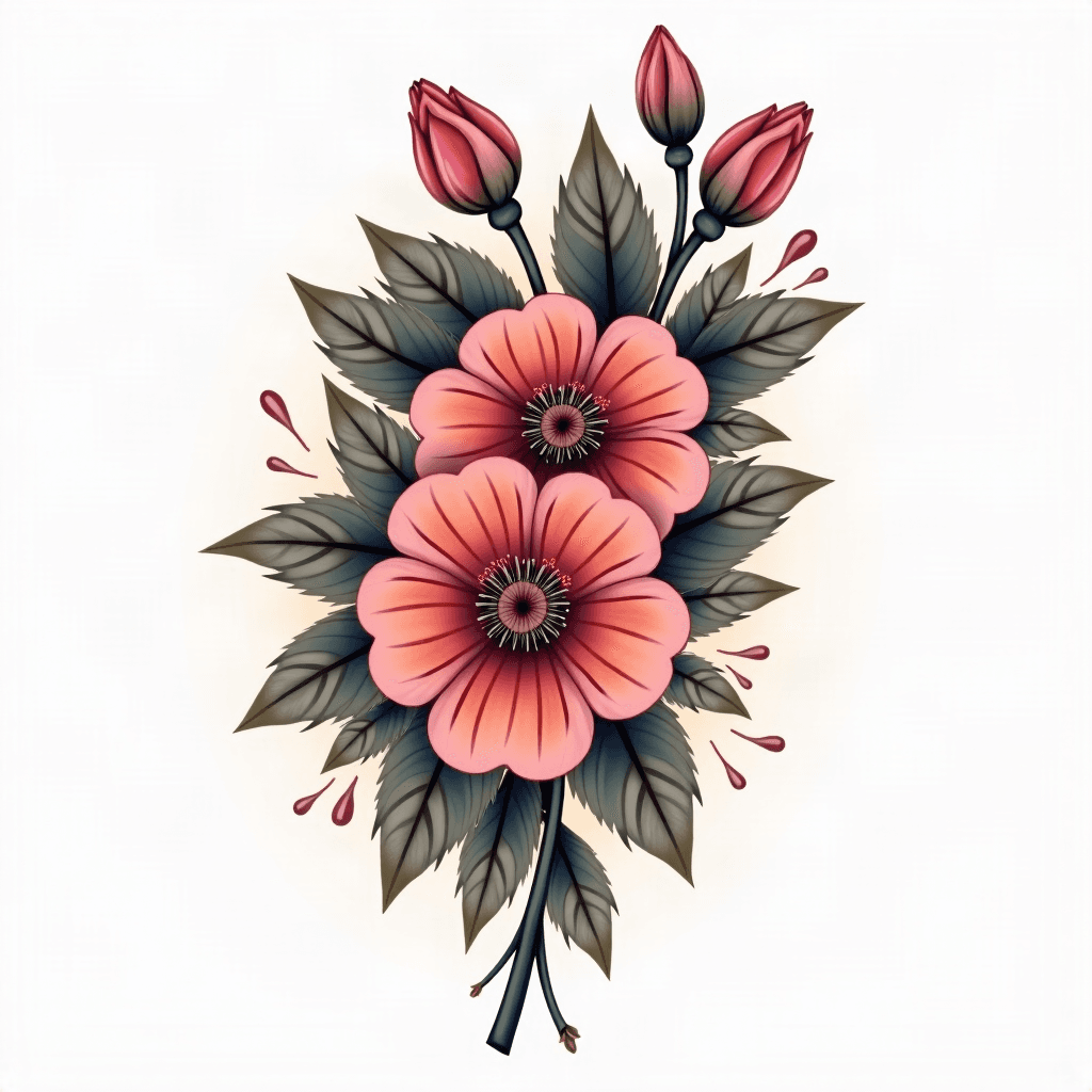 Flower shoulder