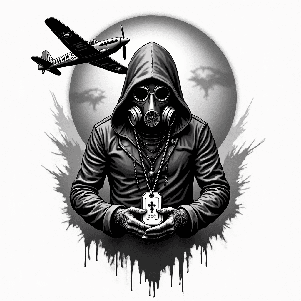 create a black and white photo realistic ww2 battl…