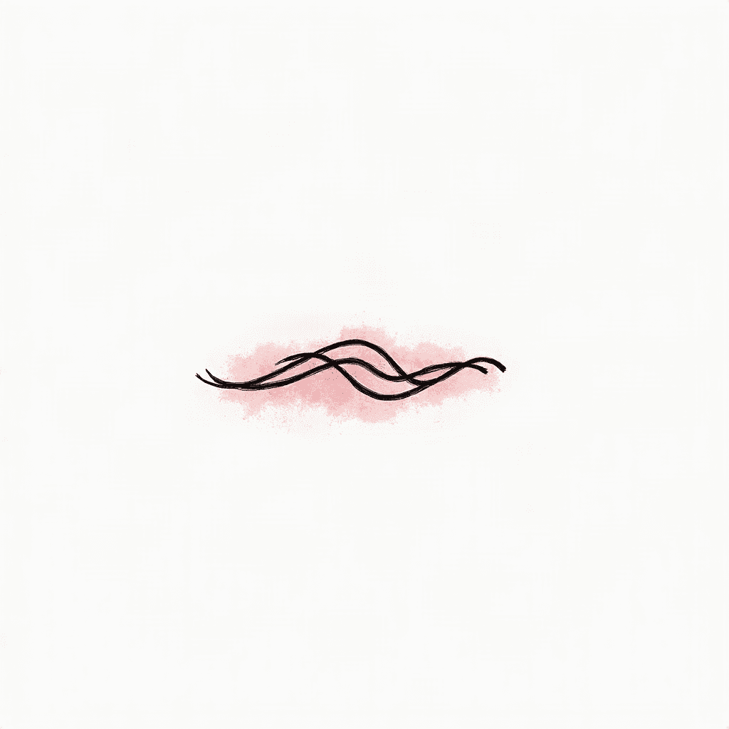 Minimalist wave design with three lines
