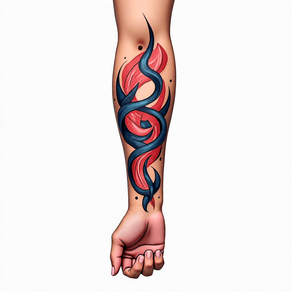 Tribal for arm semi colon