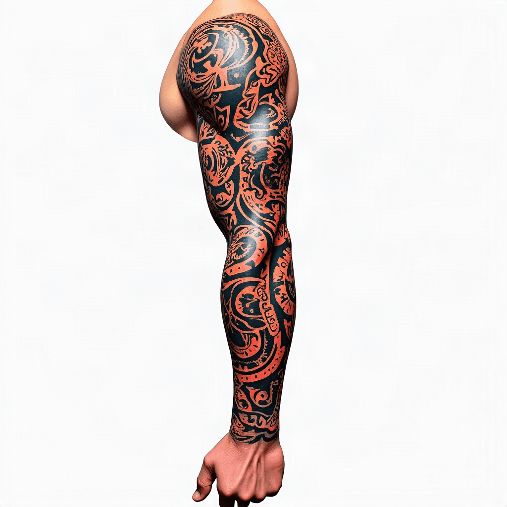 Polynesian sleeve, tough journey ahead, battles th...