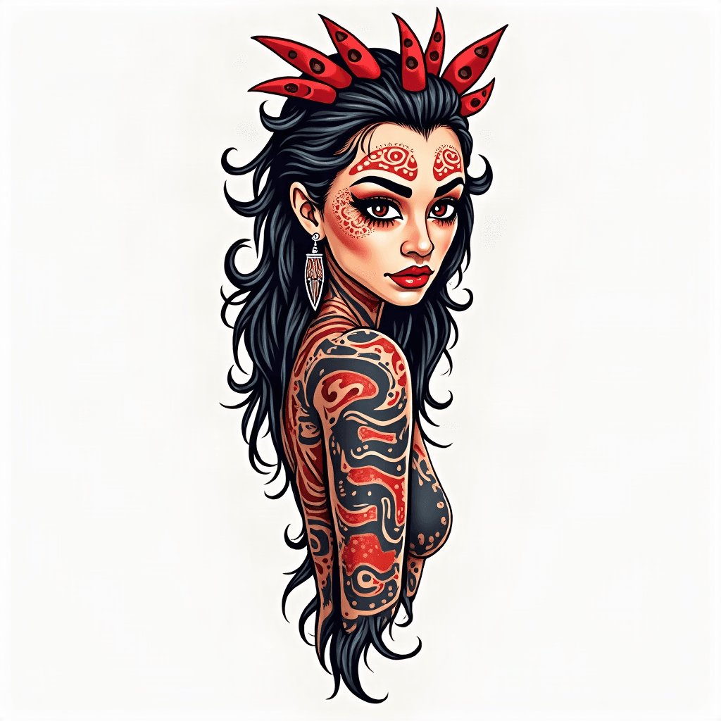 Transformar minha foto em um desenho tribal maori