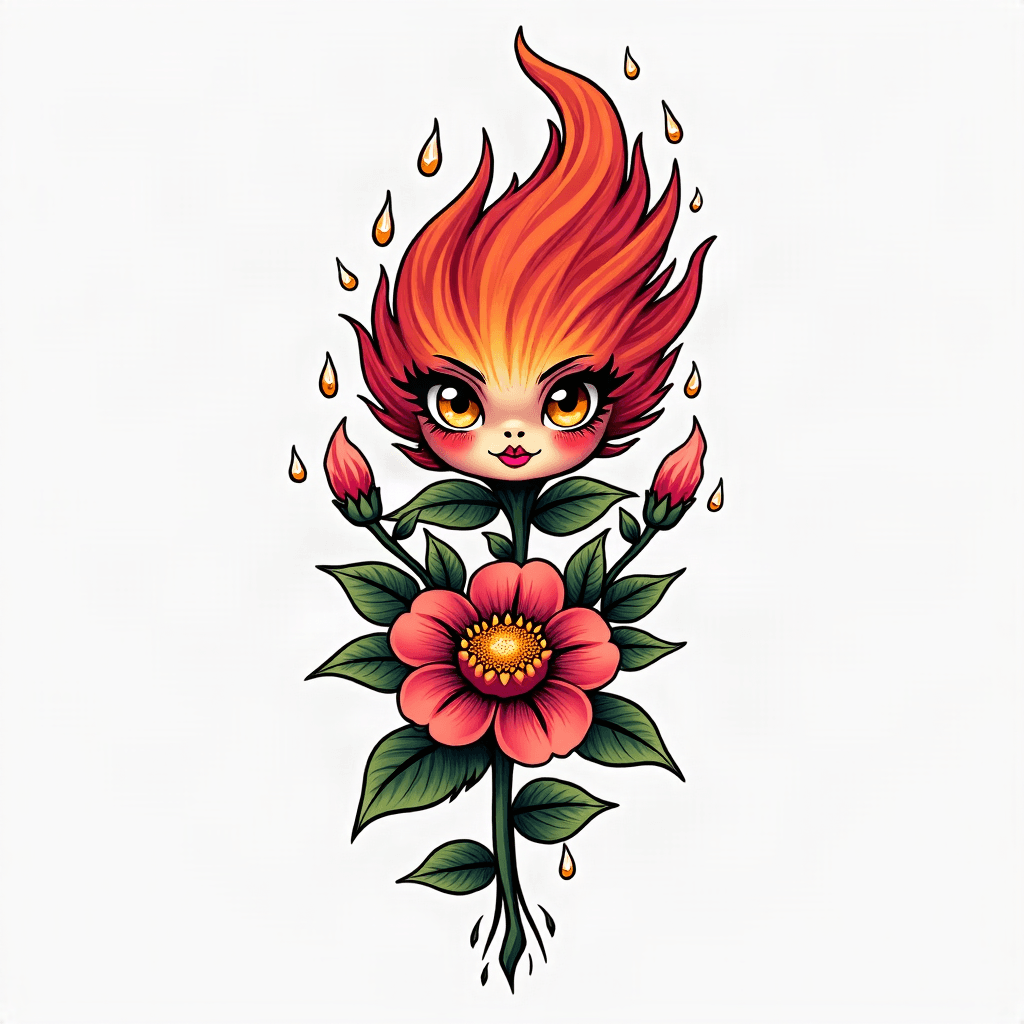 Pusula + Yıldız tattoo design for Omuz (Erkek)