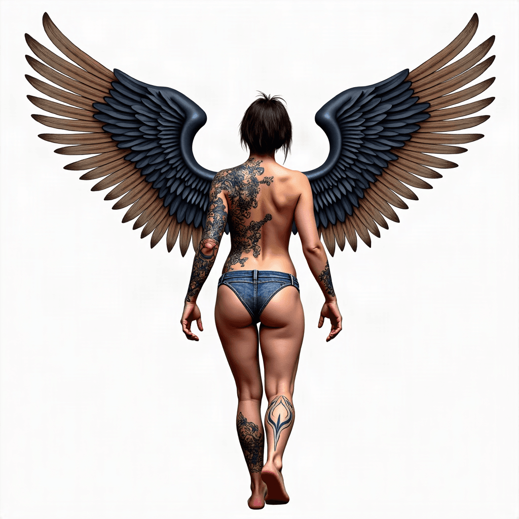 Guardian angel back piece