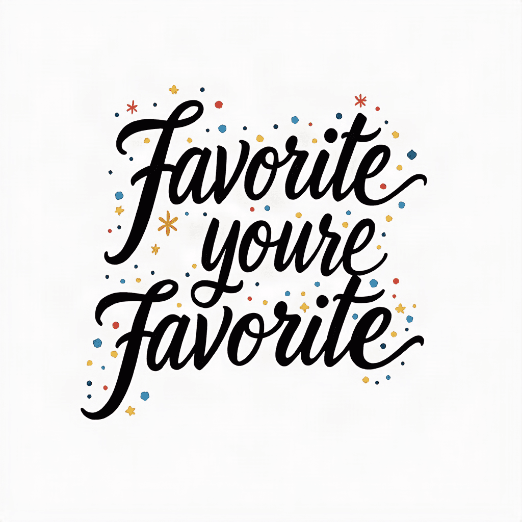 Favorite quote in elegant script