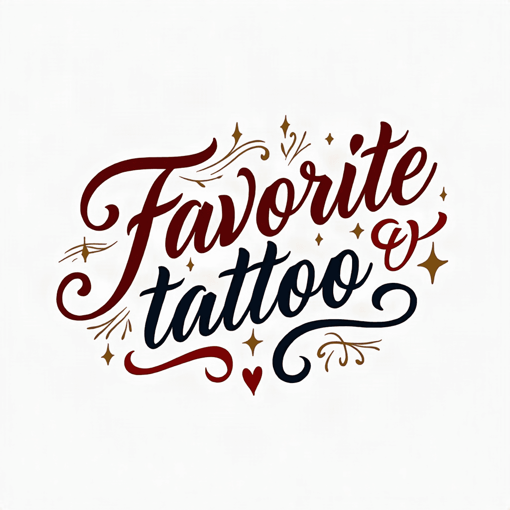 Favorite quote in elegant script