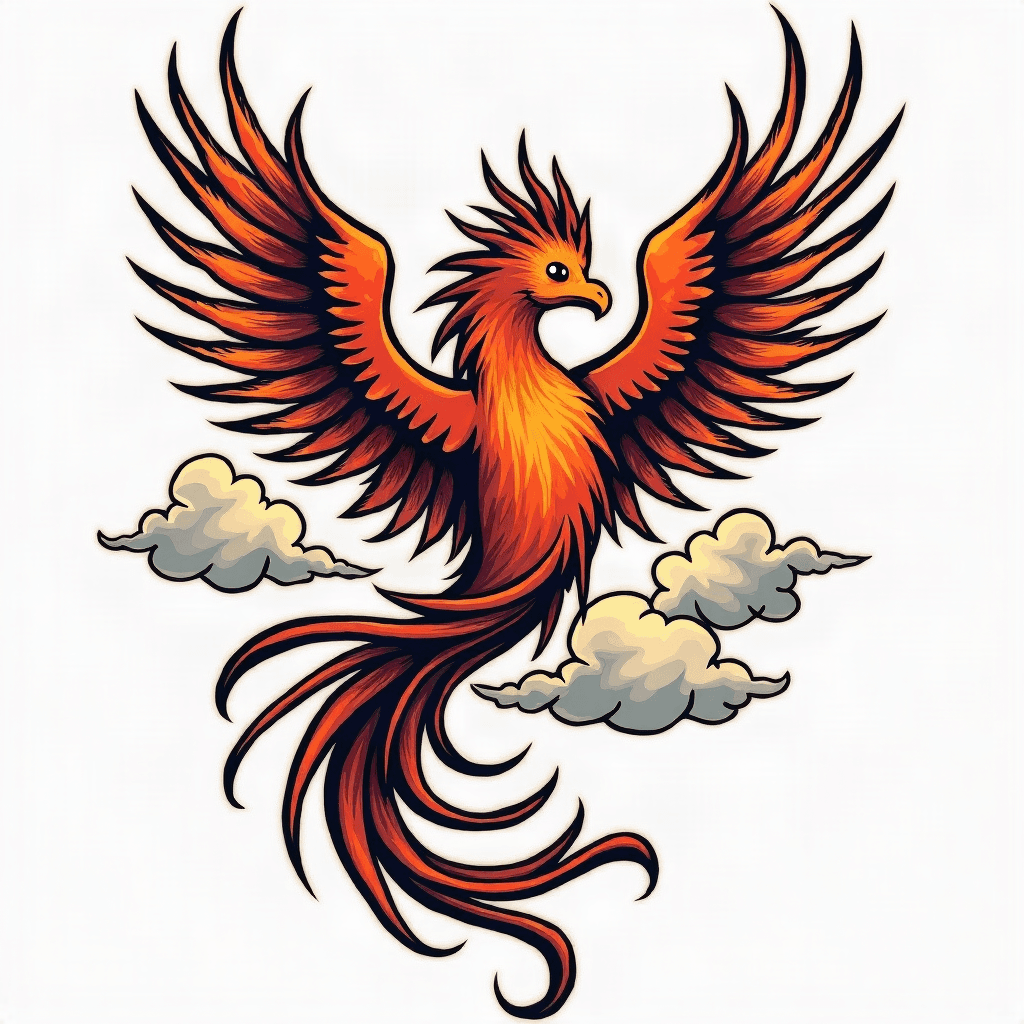 Phoenix and clouds