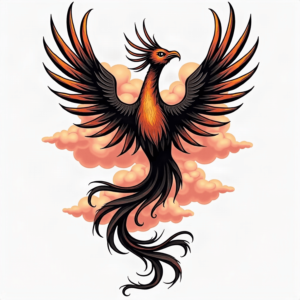 Phoenix and clouds