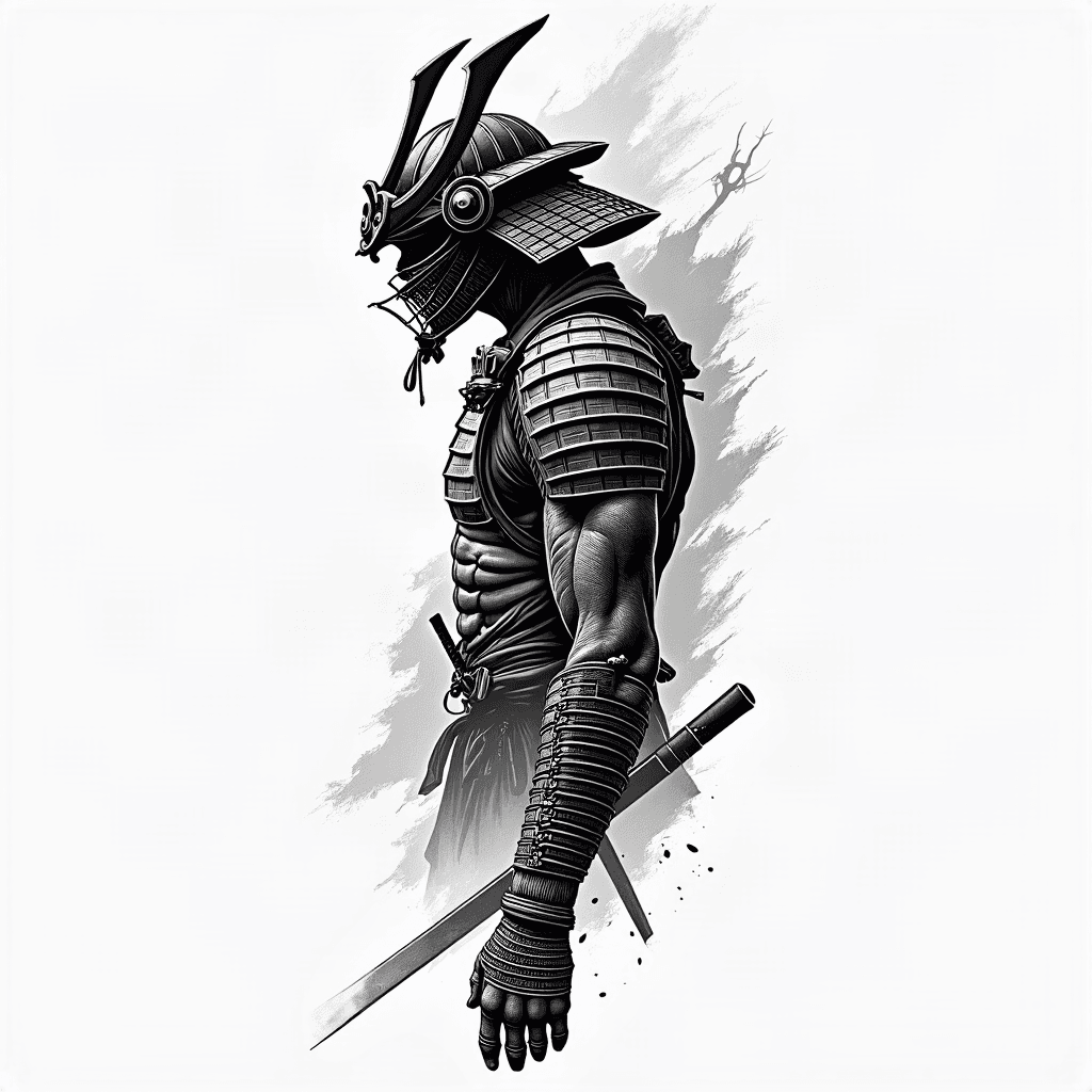 Samurai warrior sleeve