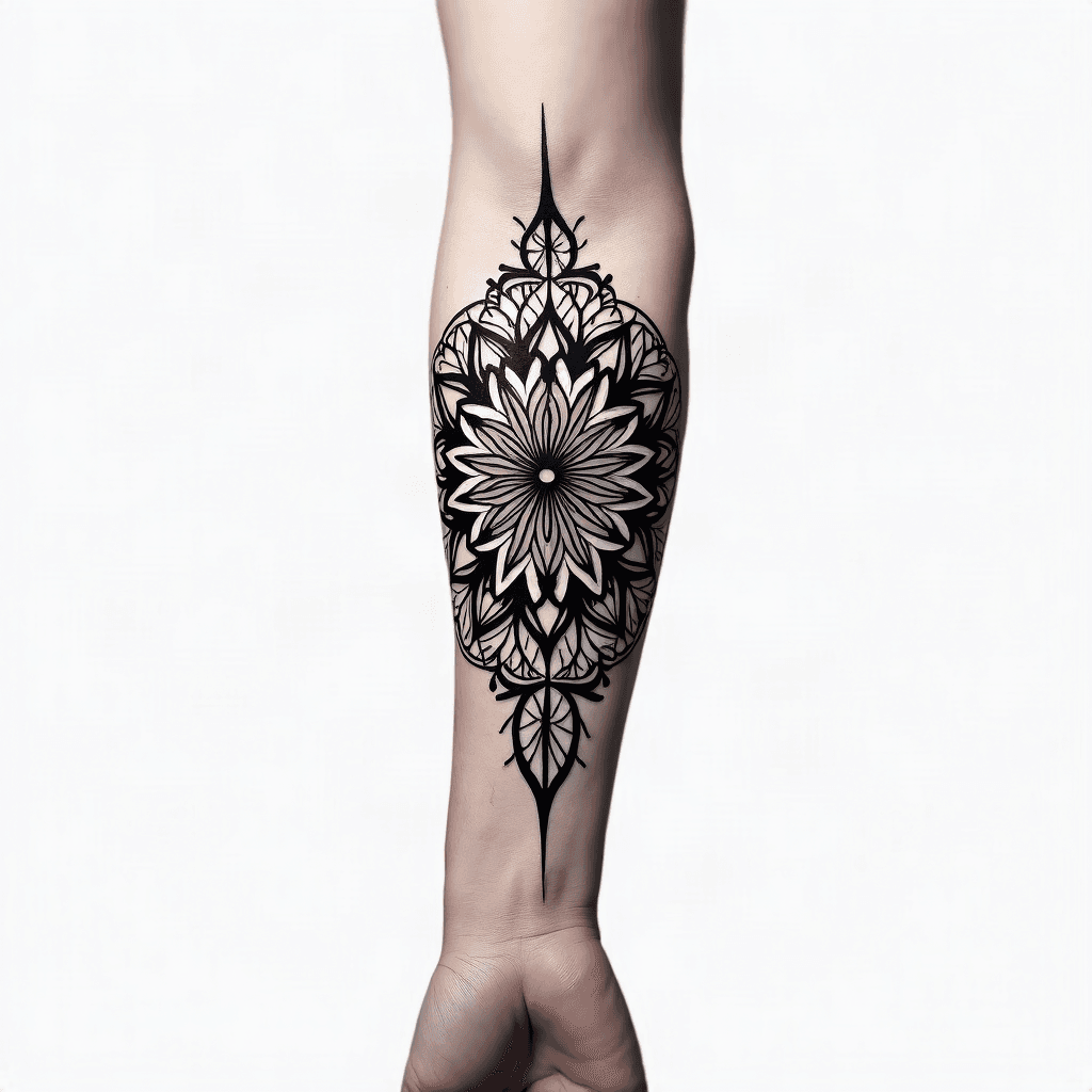 Geometric mandala sleeve