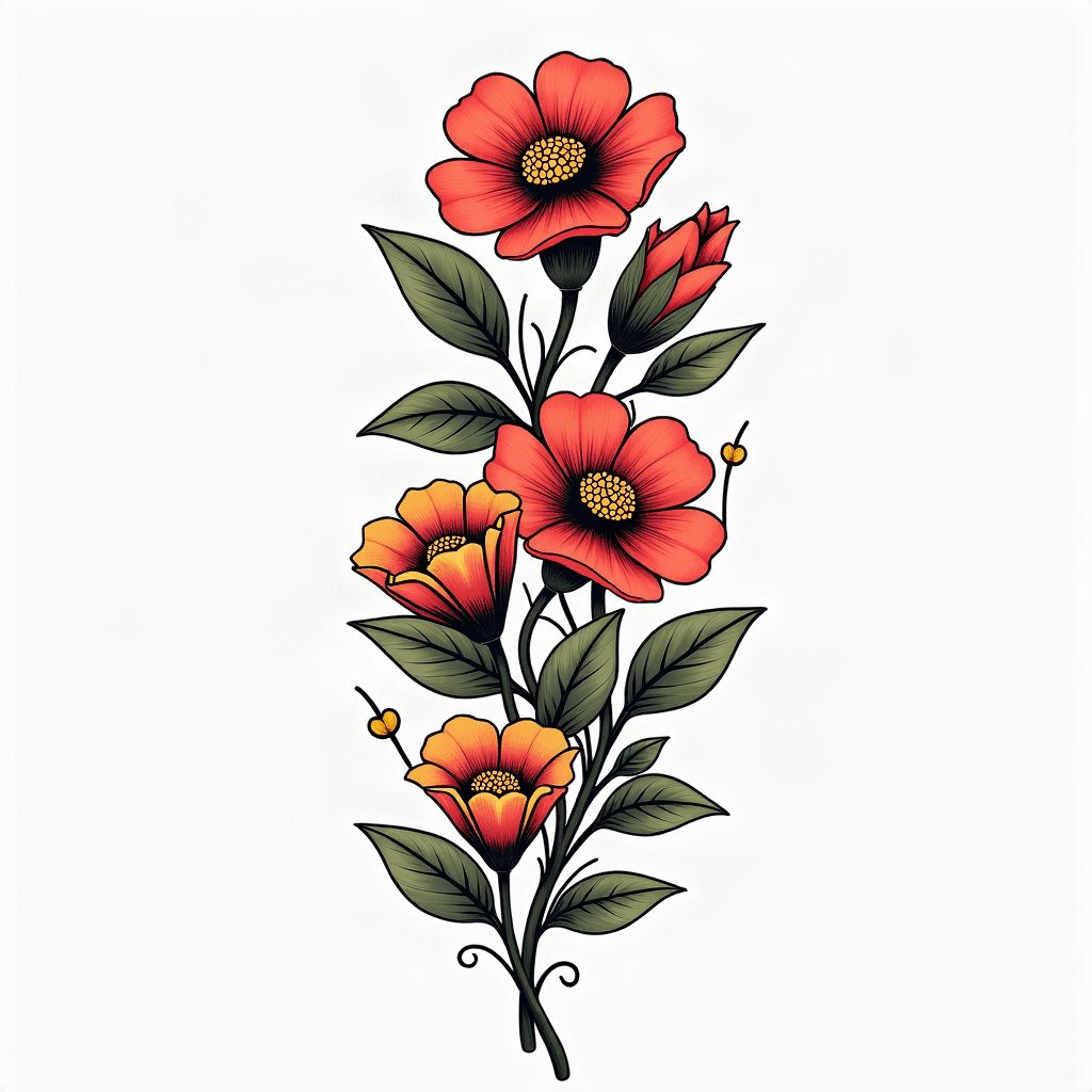 Wildflower sleeve