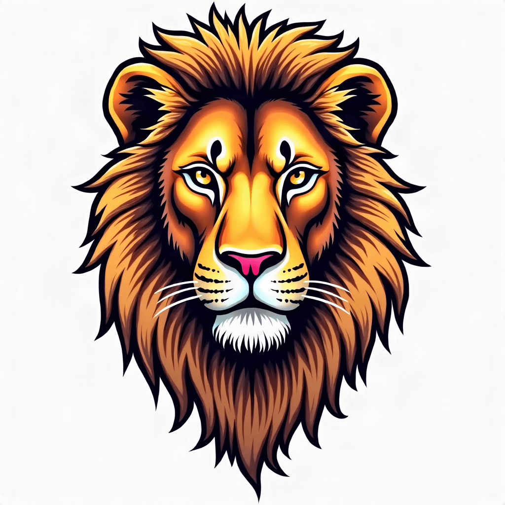 Lion head portrait