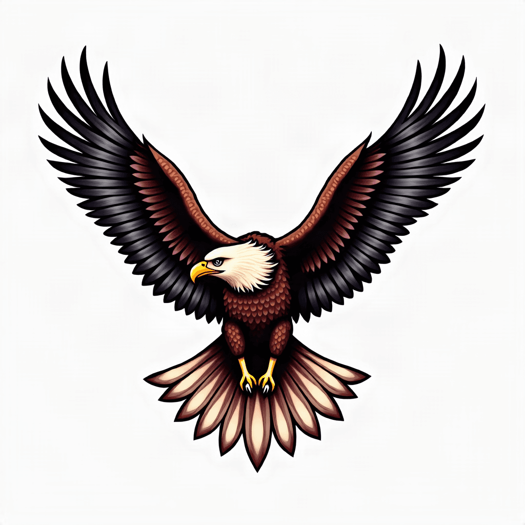 Eagle in flight