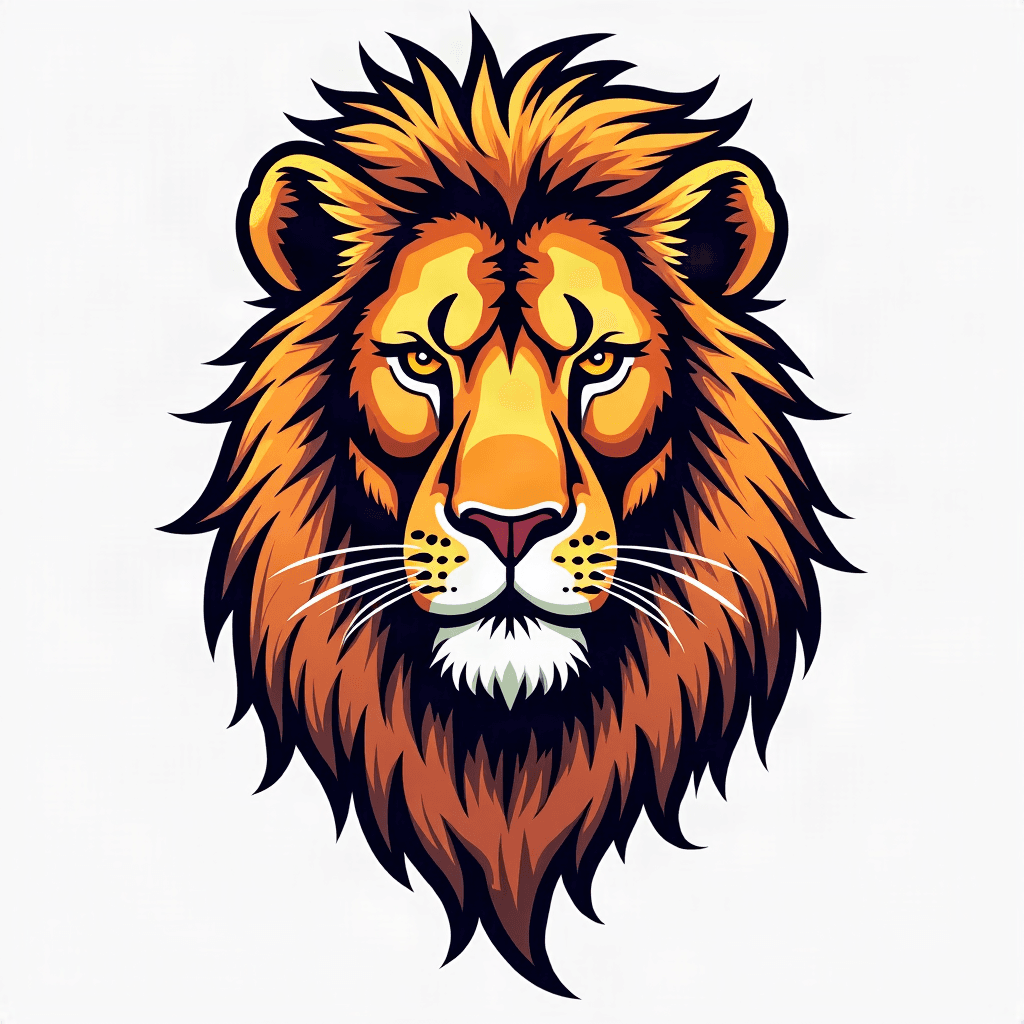 Lion head portrait