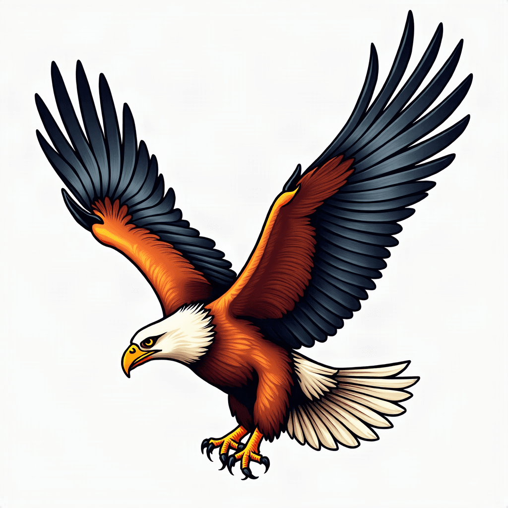 Eagle in flight